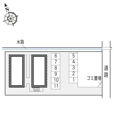 ★手数料０円★一宮市枠杁町４丁目　月極駐車場（LP）